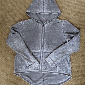 Grey bobi zip up hoodie